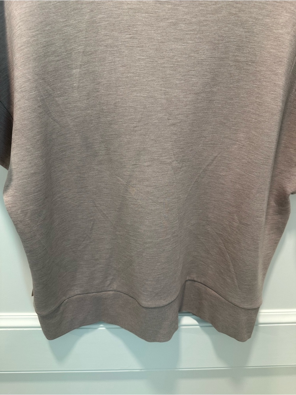 Varley Half-Zip Short Sleeve Sweatshirt - Taupe - Picture 7 of 7